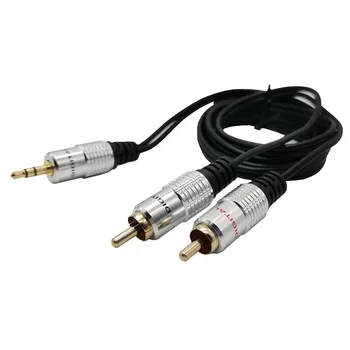 RCA Audio Kabel Jack 3,5-2 RCA Kabel 3,5 mm Jack 2RCA Muž Splitter Aux Kabel pro TV, PC, Zesilovače, DVD Audio Kabely