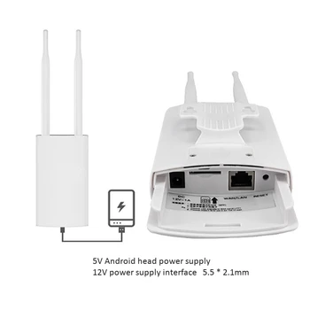High-Power 4G Router Venkovní Vodotěsné Bezdrátové Karty Směrování Signálu Zahrnuje Základnové Stanice, AP