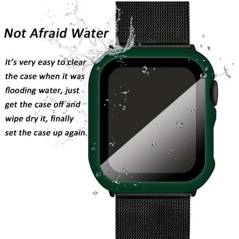 Případě pro iwatch apple watch 5 4 44 mm 40 mm Případ s Tvrzené Sklo Screen Protector Pevný Kryt Nárazníku Plné Pokrytí Ochranné