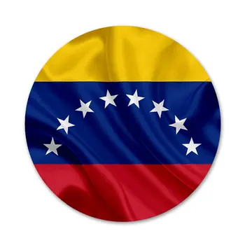 Venezuela Grunge Vlajka, Banner, Odznak Brož Pin Příslušenství Pro Oblečení, Batoh Dekorace dárek 58mm