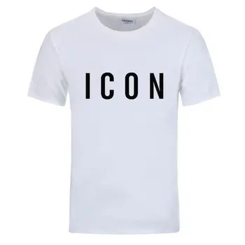T-shirt topy letní bavlna zábavné tričko-krátký rukáv T-shirt pánské módní značka IKONU print dámské a pánské T-košile