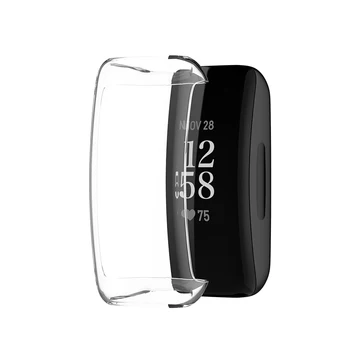 Screen Protector Pouzdro Kompatibilní s Fitbit Inspirovat 2, TPU Ochranný Kryt Displeje Nárazník pro Fitbit Inspirovat 2