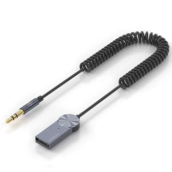 KUULAA Aux Bluetooth Dongle Adaptér Kabel Pro Auto, 3,5 mm Jack Aux Bluetooth 5.0 4.2 4.0 Přijímač Reproduktor Audio Hudební Vysílač
