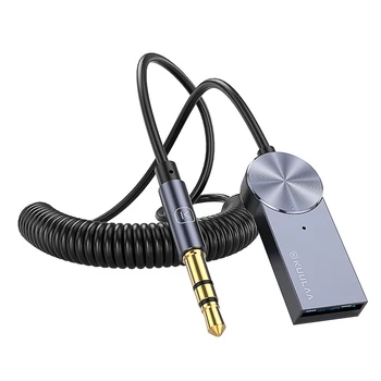 KUULAA Aux Bluetooth Dongle Adaptér Kabel Pro Auto, 3,5 mm Jack Aux Bluetooth 5.0 4.2 4.0 Přijímač Reproduktor Audio Hudební Vysílač