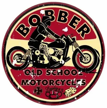Retro Aufkleber Bobber Staré Školy Motocykly Nálepka Race Retro Vintage Poškrábání-Důkaz Vnější Výzdobu KK Materiálu KK12*12cm