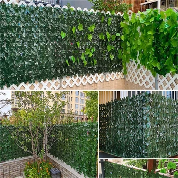 Umělé Zelené Rostliny Plot List Wall Umělá Rostlina Zelená Rostlina Plot Čistý Zahrada Podkroví Balkon Rostlina Dekorativní Zelená Rostlina