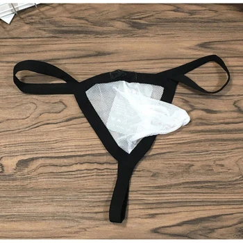 Zbrusu Nové Pánské Sexy Tanga Síťované Gay Ok Suspenzor Super Prodyšný Muž G-String Transparentní Penis Pouzdro Erotické Bikini Tanga