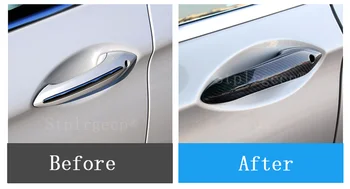 Pro pro BMW M5 F10 2012-Příslušenství real carbon fiber Auto vnější kliky dveří kryt