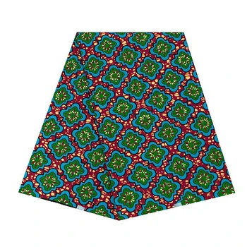 1 Yard Africké Tisknout Vosk Tkanina Polyester Vysoce Kvalitní Africké Batikování Tkaniny pro DIY Šaty Materiál