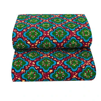 1 Yard Africké Tisknout Vosk Tkanina Polyester Vysoce Kvalitní Africké Batikování Tkaniny pro DIY Šaty Materiál