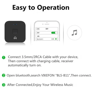 Bluetooth 5.0 RCA Audio Přijímač APTX LL 3,5 mm 3,5 mm AUX Jack Hudby Bezdrátový Adaptér S Mic NFC Pro Auto Reproduktory TELEVIZORU