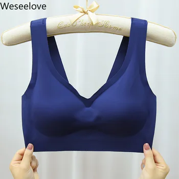 Weseelove Plus Velikost Bralette Spodní Prádlo, Ženy, Sportovní Podprsenka Push Up Velké Velikosti Spodní Prádlo, Ženy, Černé Spodní Prádlo Podprsenky Sexy X51-2