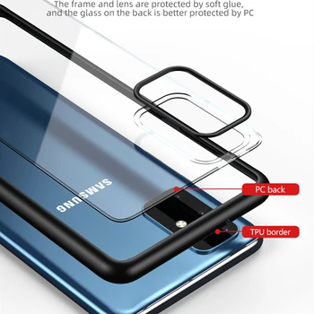 Pro Samsung S20 Případě IPAKY S20 Plus Transparentní, Odolný proti Nárazu TPU PC Hybrid Nárazuvzdorné pro Samsung Galaxy S20 Ultra Případě