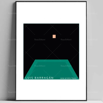 Luis Barragán (Luis Barragán) Tištěné Umění HD Plakát