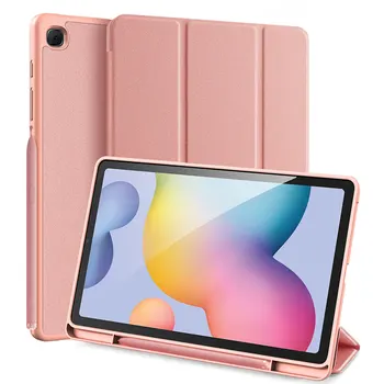 Tablet Pouzdro PULeather Kompatibilní S Samsung Galaxy Tab S6 Lite 10.4 palcový P610 P615 TPU Ultra Slim Šestidílný Kryt S Pero Držitel