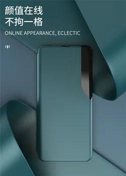 Magnetické Pouzdro Pro iphone 12 11 pro max mini Smart View Okno Kožené Flip Stojan Pouzdro Pro iphone SE ROKU 2020 XS XR 6S 7 8 Plus Kryt