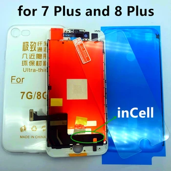 InCell Touch Screen Replacment pro iPhone 8 Plus LCD pro iPhone 7 Plus LCD Displej s Touch Digitizer Shromáždění Dobrého 3D