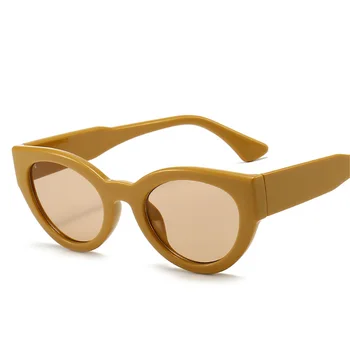 LongKeeper Vintage Black Cat Eye sluneční Brýle, Ženy, Luxusní Značky Designer Brýle Lentes De Sol Mujer UV400