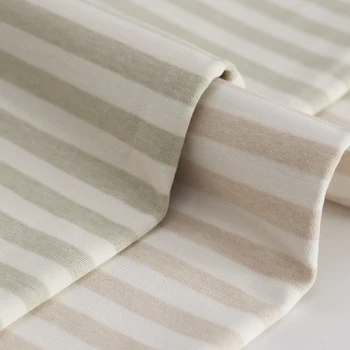 50*180 cm organické bavlny jersey tkanina dítě přirozené barevné bavlněné pletené tkaniny o půl metru