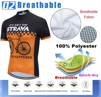 2021 STRAVA Krátký rukáv cyklistické oblečení set bib kalhoty ropa ciclismo cyklistické oblečení MTB kolo long sleeve jersey Pánské oblečení