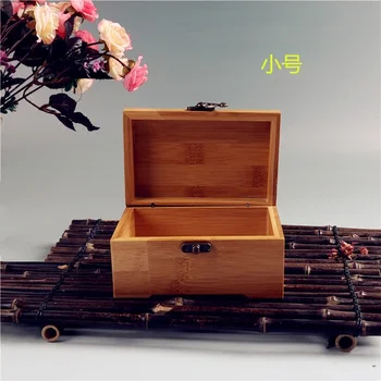 Bambus Řemesel Princezna korejské Bambus šperkovnice, Dřevěné Šperky Úložný Box Malý Collection Box Dárkové Krabičce WY606