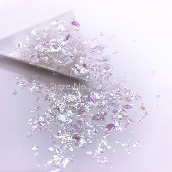 Nepravidelné Sugarl Papír Flitr DIY Šperky Accesorries Barevné Paillettes Glitter Nail Art Flitry Na Ozdobu 20g/balení