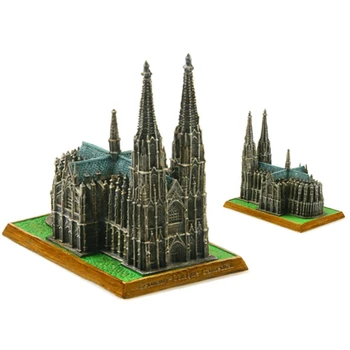 Vysoce kvalitní Katedrály v Kolíně nad rýnem, Německo světově Proslulé Mezník Kovový Model Dekor Řemesla, cestovního Ruchu, Suvenýry, Dárky Kolekce