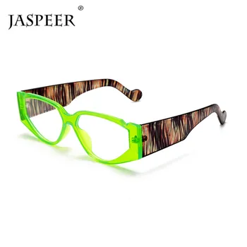 JASPEER Presbyopie Brýle na Čtení Ženy Muži Leopard Módního Brýlí na Předpis, Dioptrické Plné Optické Rámy +1.0 +4.0