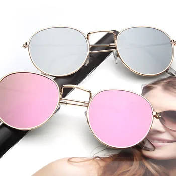2021 Kruhu Malé Dámské sluneční Brýle Vintage Letní Prohlášení Barevné Brýle Retro Jednoduchý Designový Venkovní Eyewear Brýle