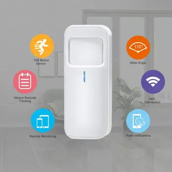 Tuya Inteligentní Pohybové PIR Čidlo, Detektor WIFI Pohybu Snímače Smart Life APP Control Smart Home Bezdrátové Domácí Bezpečnostní Systém