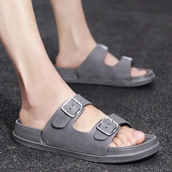 2020 Pánské Pantofle Letní Módní Slip Open Toe Žabky Styl Přezůvky protiprokluzový systém Pláž Ženy Sandály Zapatos Para Hombre