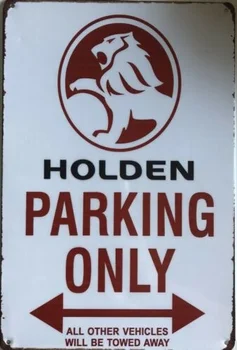 Holden Garáže Rustikální Vintage Plechové Znamení Muž Jeskyně Kůlny & Bar Znamení