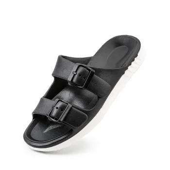 Unisex krytý sandály non-skluzu pěnové pantofle pro domácí nebo hotelové letní žabky