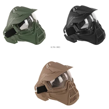Taktická Maska Celý Obličej Airsoft Paintball Střelba Lov Vojenské Lehké Masky Bezpečnostní Ochranné Proti Armádě Cs Masky Muži