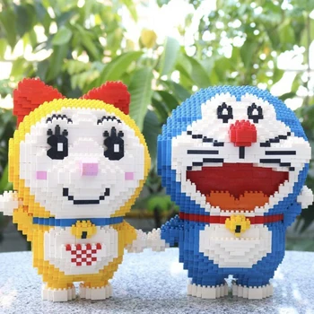 2490 Doraemon Blok Roztomilý Kreslený Anime Postavy Dorami Mini Cihel Budování Vzdělávací Kolekce DIY Bloky, Dárky, Hračky pro kluky