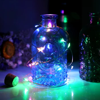 1M 10LED Mini Dekorativní Světla Měděného Drátu LED String světla Dovolenou osvětlení Víla, Girlandy pro Vánoční Svatební Party Decratio