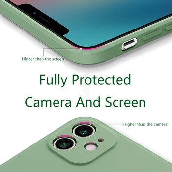 Pouzdro Pro Xiaomi Redmi Poznámka 10S 9T 8T 7S 5 Pro Full Objektiv Fotoaparátu Protector Náměstí Tekuté Silikonové Měkké TPU Kryt