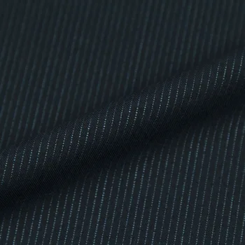 Světle modré pruhované na tmavě modré pozadí vlna směsové tkaniny 280 g/m,WF215