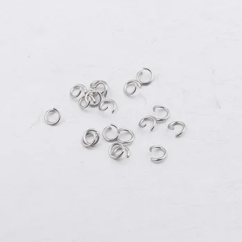 100ks/mnoho 0.5 * 3.5 mm čtyři barvy z nerezové oceli skok kroužky DIY příslušenství pro náramek/náhrdelník/přívěsek šperky